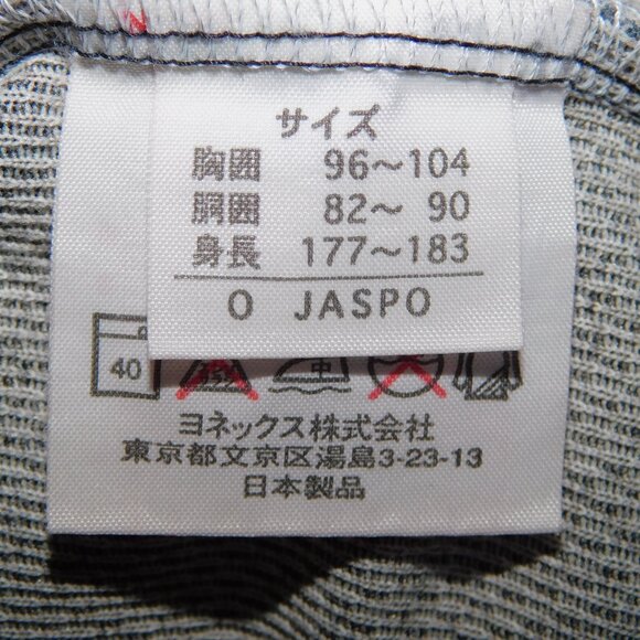 Yonex Mens L Orange black abstract print Badminton Polo Shirt Made in Japan - Picture 6 of 8